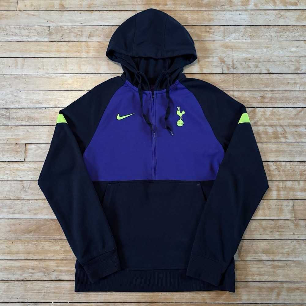 Nike Tottenham Hotspur 1/2 Zip Soccer Hoodie Pullover Tech Mens S (CV9942-010)
